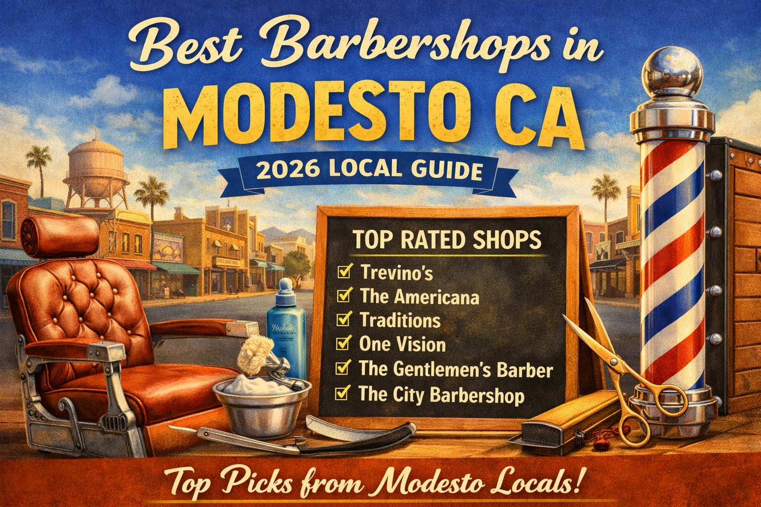 Best barbershops in Modesto California 2026
