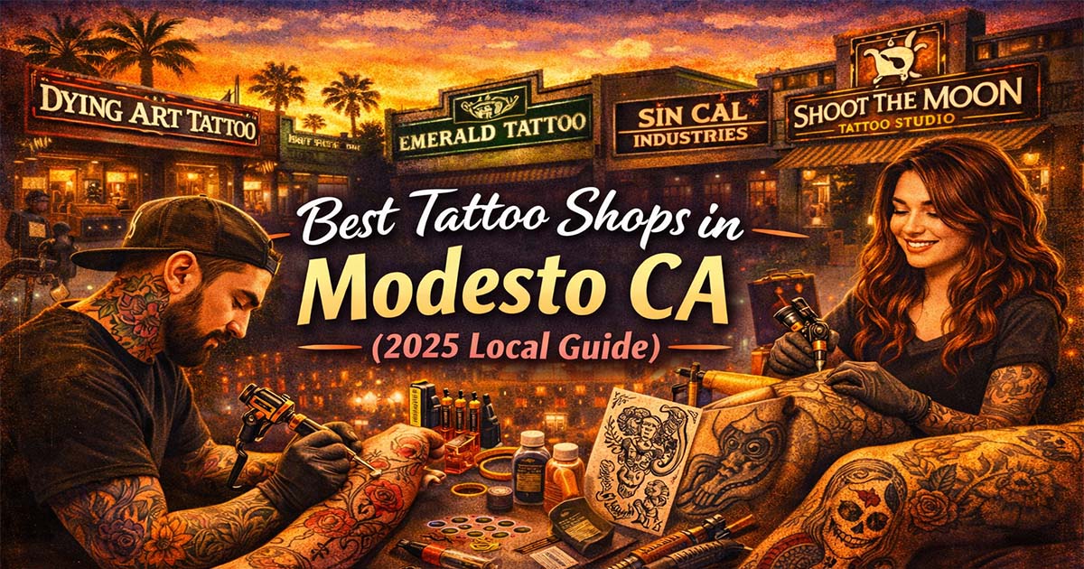 Los mejores estudios de tatuajes en Modesto California 2025